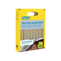Rapid Bâton de colle textile & cuir, diamètre: 12 mm, court