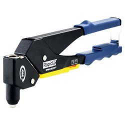 Rapid Pince à riveter RP60 Multi, tête pivotante, bleu/jaune