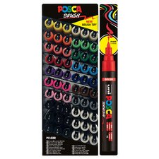 Marqueur à pigment PC-5BR BRUSH, présentoir de 60