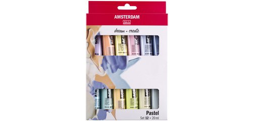 ROYAL TALENS Peinture acrylique AMSTERDAM Pastel, 12 x 20 ml