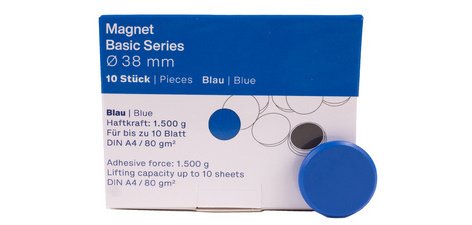 Aimant rond 'Basic', 38 mm