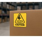 Étiquette d'avertissement 'CAUTION OVER 20 KG'