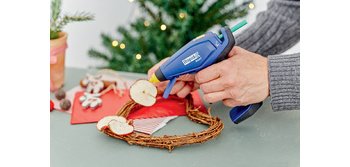 Rapid Pistolet à colle sans fil BGX7, 10 watts, bleu/jaune