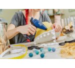 Rapid Pistolet à colle sans fil BGX7, 10 watts, bleu/jaune