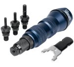 Rapid Adapter/Blindklinknagelapparaat RP160, aluminium/staal, blauw