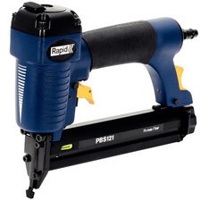 Rapid nietmachine/spijkermachine met perslucht PBS121, blauw/geel