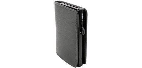 SLIM-Portemonnaie mit Kartenhalter, Nappaleder