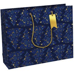 Azurite, shopping bag 37,3x11,8x27,5 cm - blue