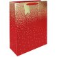Sac cadeau de Noël 'Pluie d'étoiles rouge'