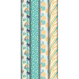 Kraft blanc 60g, Jungle 2x0,70m, en carton prés. de 30rlx - Assortiment