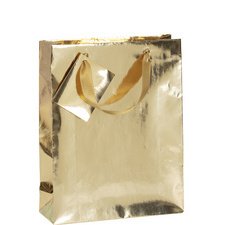 Premium small bag gold/green 12x4,5x13,5 cm - green