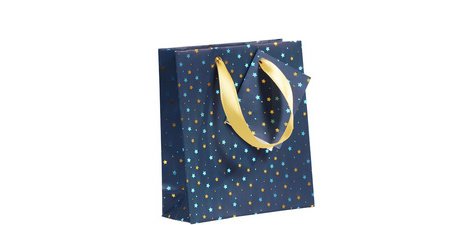 Premium Nuit bleutée, sac moyen 17x6x22c - Bleu
