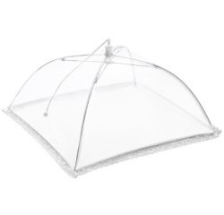 Cloche alimentaire, carré, 350 mm, blanc