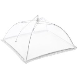 Cloche alimentaire, carré, 350 mm, blanc