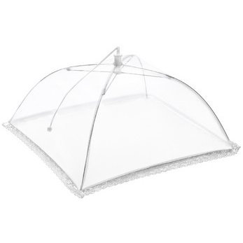 Cloche alimentaire, carré, 350 mm, blanc