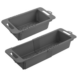 Égouttoir Drain-Flex, extensible, plastique, gris