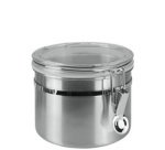 Boîte de conservation, 2,0 L, rond, inox, argent