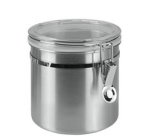 Boîte de conservation, 2,0 L, rond, inox, argent