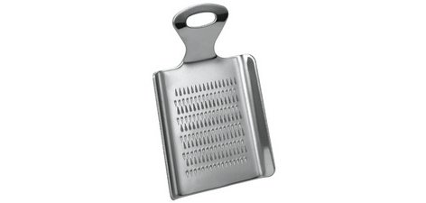 Râpe à gingembre/ail, inox, argent