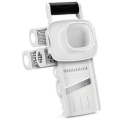 Mandoline multi-usage Mandolino, 5 râpes, blanc