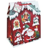 Sac cadeau de Noël 'Maison de Noël'