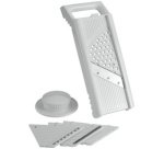 Mandoline universelle Mandolino, 4 inserts, blanc