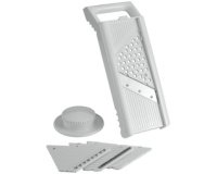 Mandoline universelle Mandolino, 4 inserts, blanc