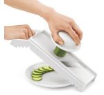 Mandoline universelle Mandolino, 4 inserts, blanc