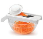 Mandoline universelle Mandolino, 4 inserts, blanc