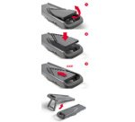 Mandoline universelle Slice-V, 5 inserts, gris