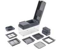 Coupe-fruits/légumes 12 en 1 Slice-Cube, gris