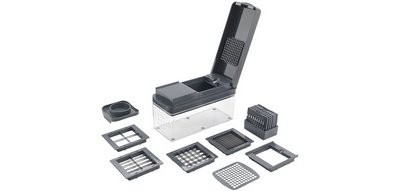 Coupe-fruits/légumes 12 en 1 Slice-Cube, gris