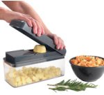 Coupe-fruits/légumes 12 en 1 Slice-Cube, gris