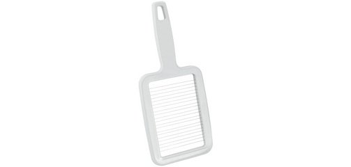 Coupe-pommes de terre, plastique/inox, blanc