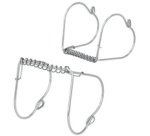 Pince à roulade, inox, set de 4