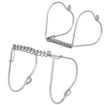 Pince à roulade, inox, set de 4