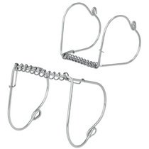 Pince à roulade, inox, set de 4