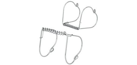 Pince à roulade, inox, set de 4