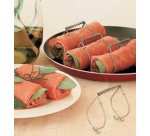 Pince à roulade, inox, set de 4