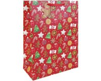 Sac cadeau de Noël 'Gourmet', grand