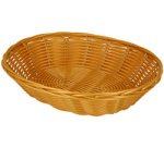 Corbeille à pain, ovale, plastique, beige