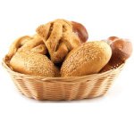 Corbeille à pain, ovale, plastique, beige