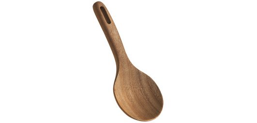 Acacia Line Rice Spoon, acacia wood