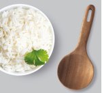 Cuillère à riz Acacia Line, bois d'acacia