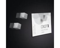 Aimant néodyme cube 'Strong' C5, set de 5, argent