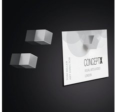 Aimant néodyme cube 'Strong' C5, set de 5, argent