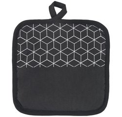 Pannenlap set van 2, zwart/wit