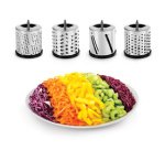 Mandoline Flash, 4 inserts, blanc/inox