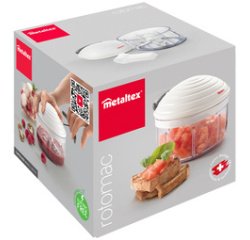 Hachoir à fruits et légumes Rotomac, 600 ml, blanc