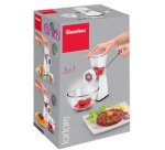 Hachoir Tartare, plastique/inox, blanc